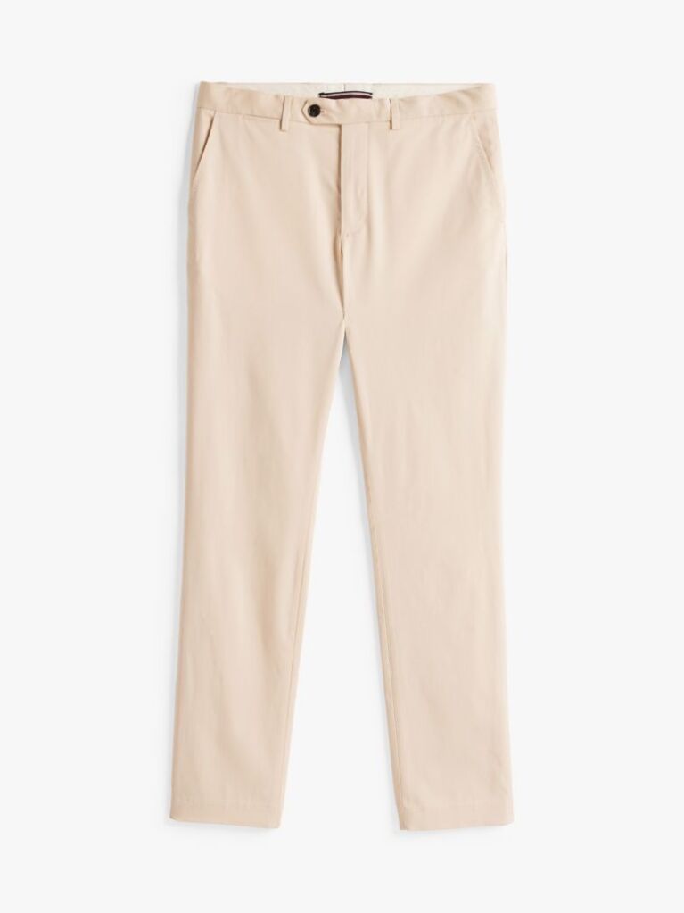 Μπεζ Smart Casual Παντελόνι Chinos Σε Ίσια Γραμμή  Άνδρες