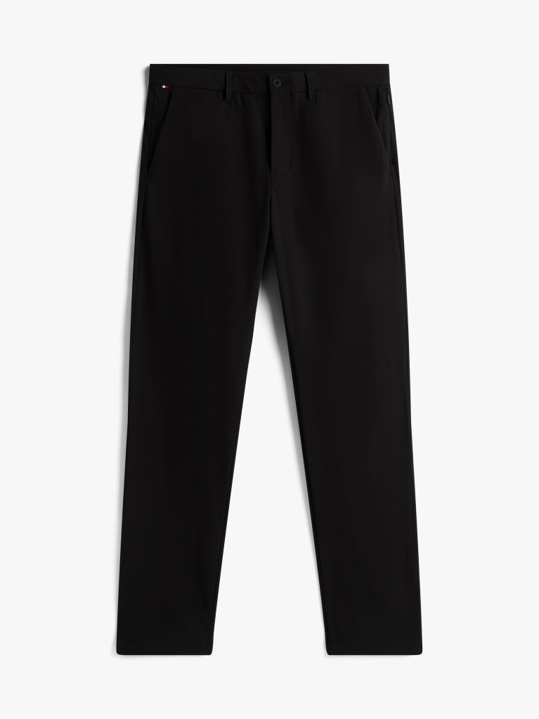 Black Denton TH Flex Straight Leg Chinos  Men