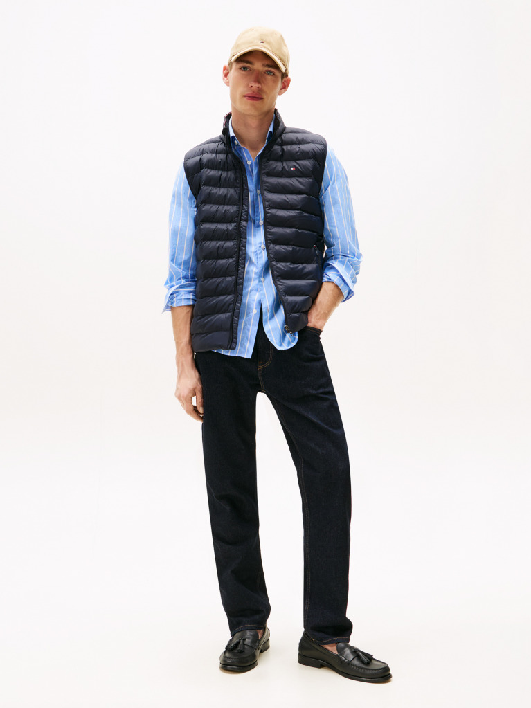 Blue Recycled Packable Vest  Men