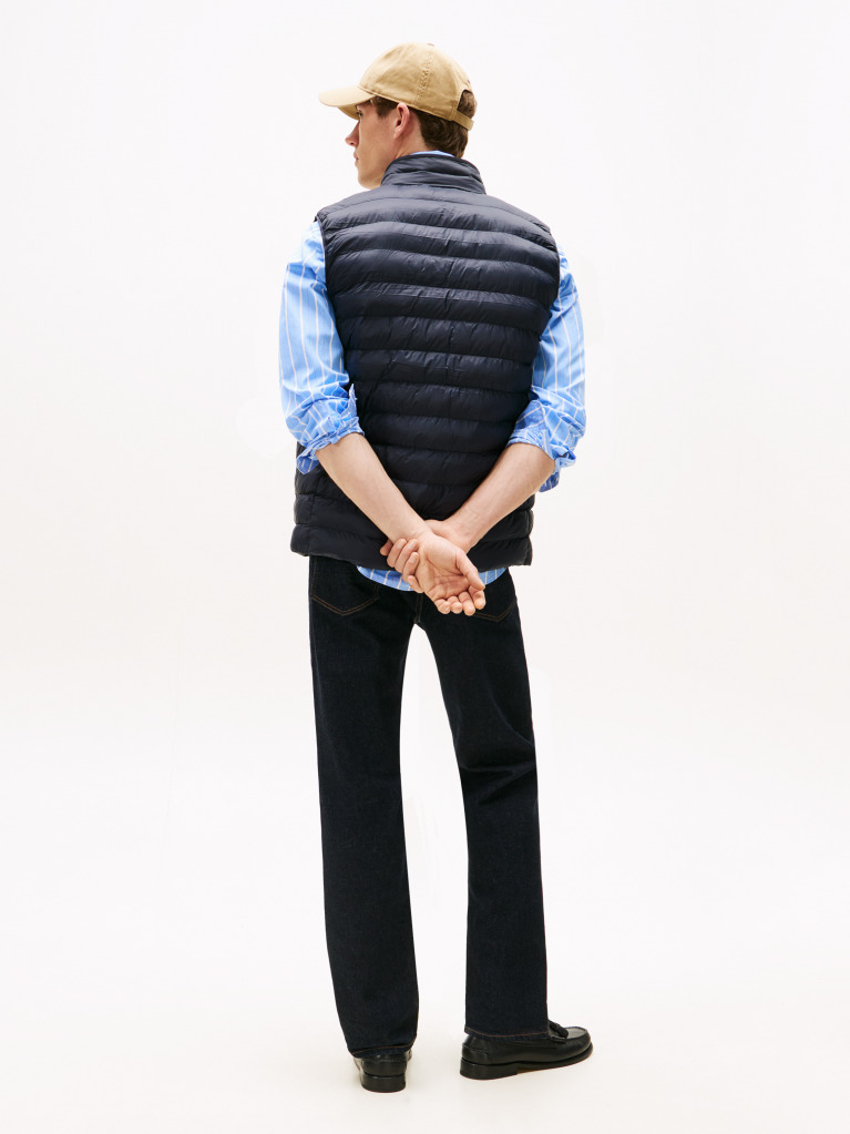 Blue Recycled Packable Vest  Men