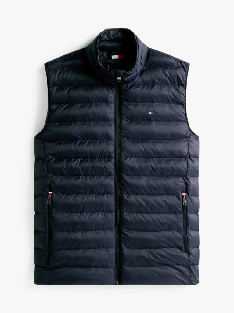 Blue Recycled Packable Vest  Men