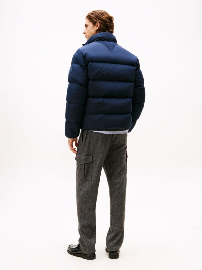 Blue Water Repellent Down Puffer Jacket  Men