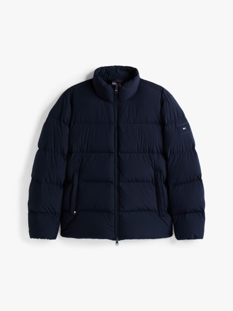 Blue Water Repellent Down Puffer Jacket  Men
