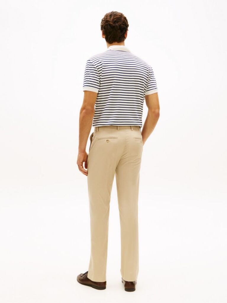 Μπεζ Smart Casual Denton Παντελόνι Chinos Σε Ίσια Γραμμή  Άνδρες