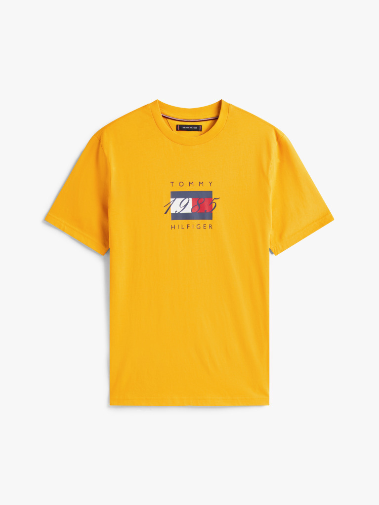 Yellow Flag Graphic Jersey T-Shirt  Men