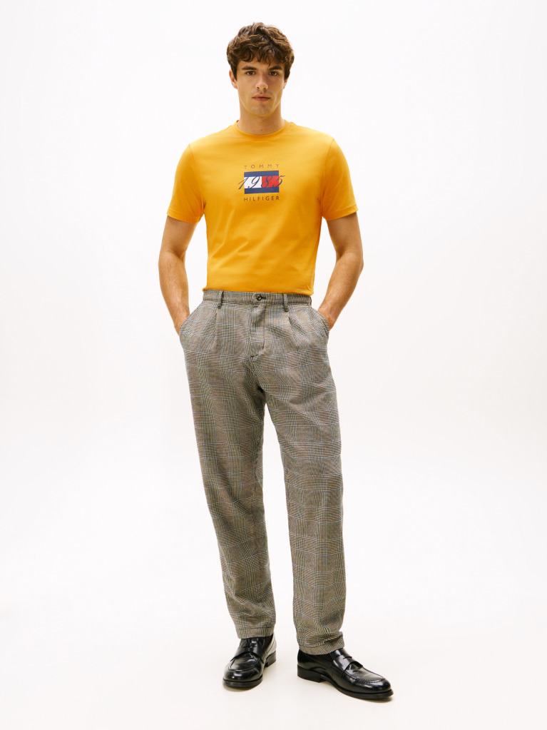 Yellow Flag Graphic Jersey T-Shirt  Men