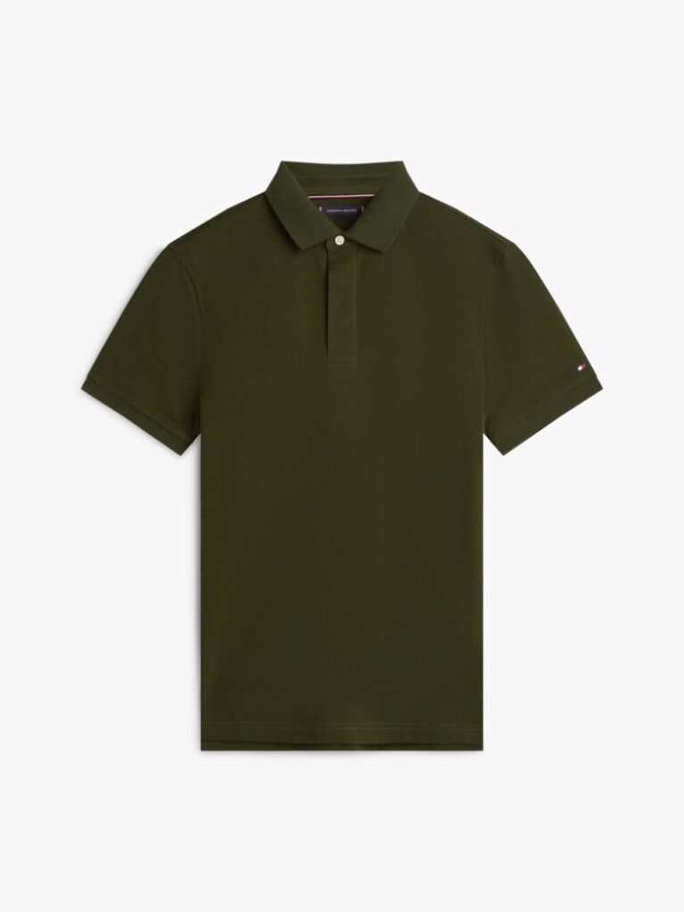 Green Regular Fit Concealed Placket Polo Shirt  Men