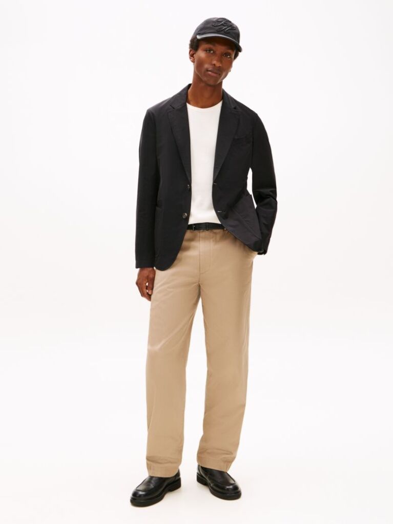 Μαύρο Smart Casual Performance Blazer Σε Κανονική Γραμμή  Άνδρες