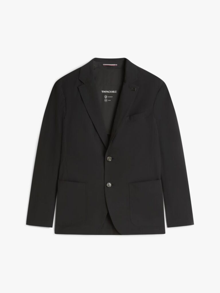 Μαύρο Smart Casual Performance Blazer Σε Κανονική Γραμμή  Άνδρες