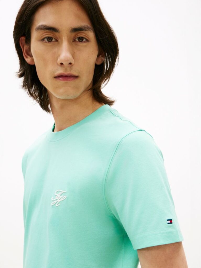 Logo Embroidery Jersey T-Shirt | MW0MW43066CSR | Tommy Hilfiger