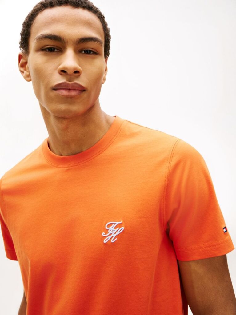 Logo Embroidery Jersey T-Shirt | MW0MW43066SCX | Tommy Hilfiger