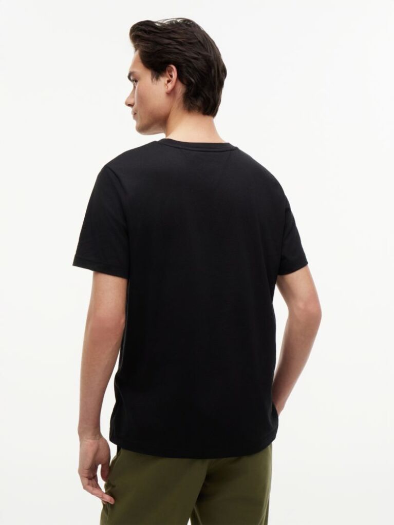 Μαύρο T-shirt Με Σημαία  Άνδρες