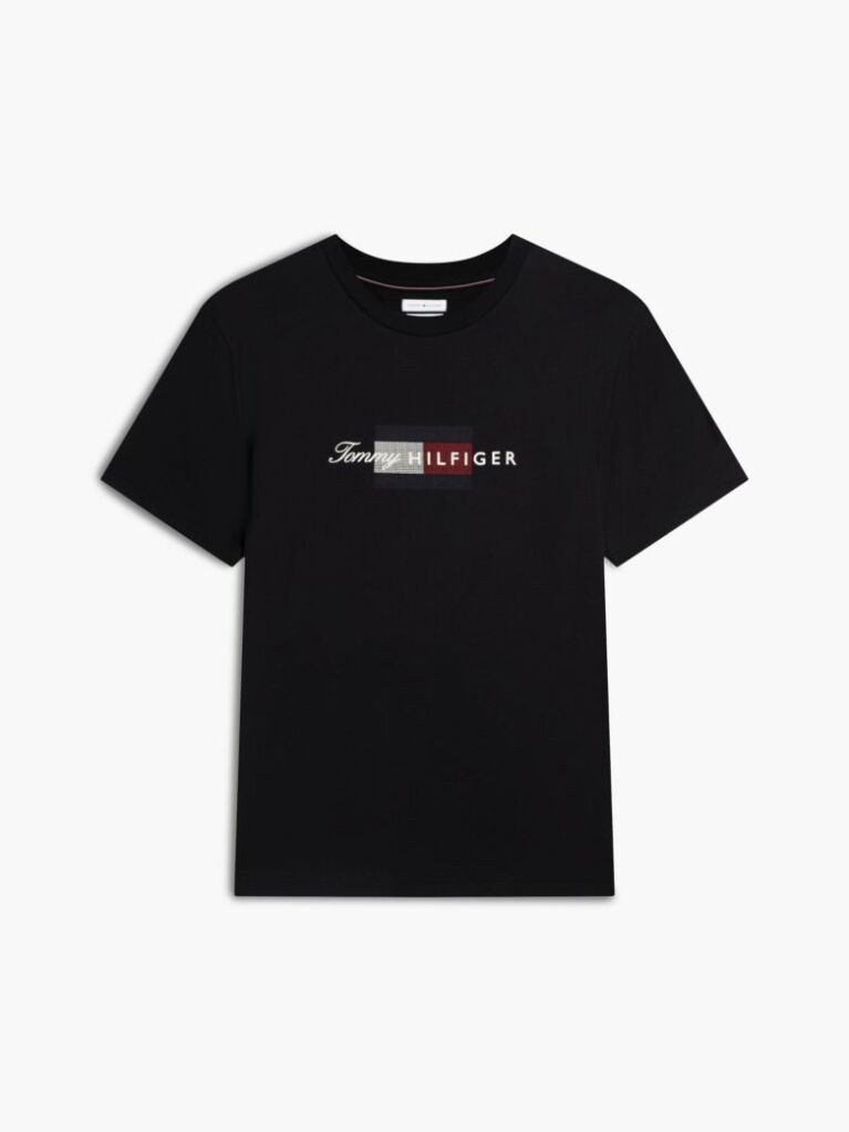 Μαύρο T-shirt Με Σημαία  Άνδρες