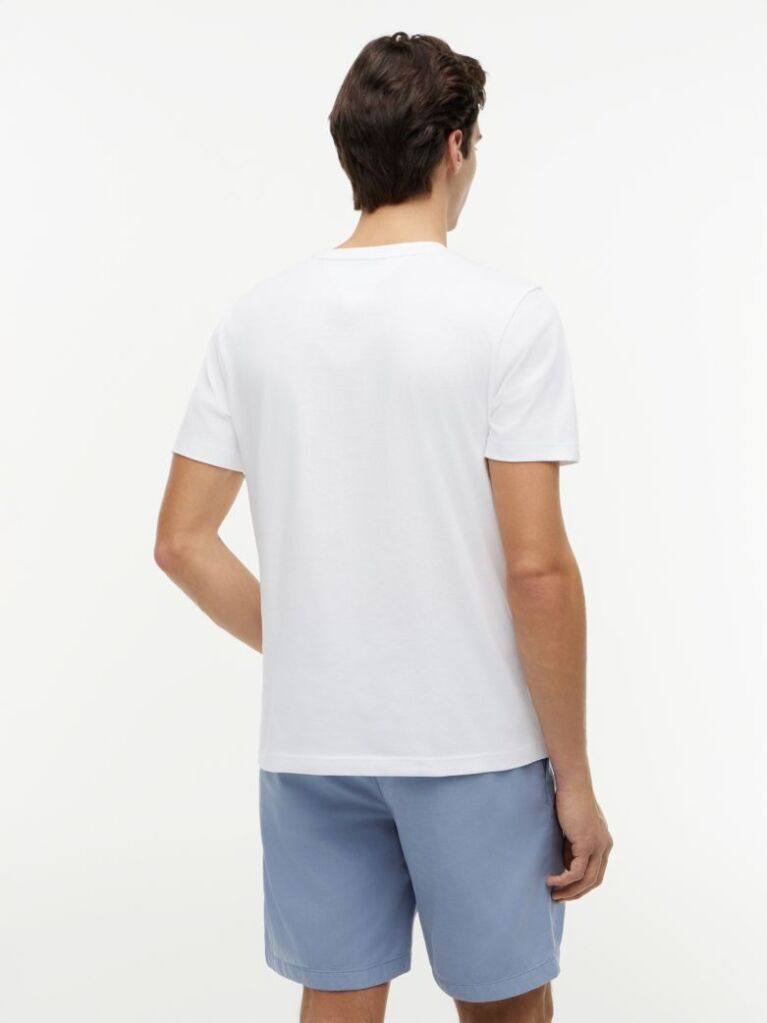 Άσπρο T-shirt Με Σημαία  Άνδρες