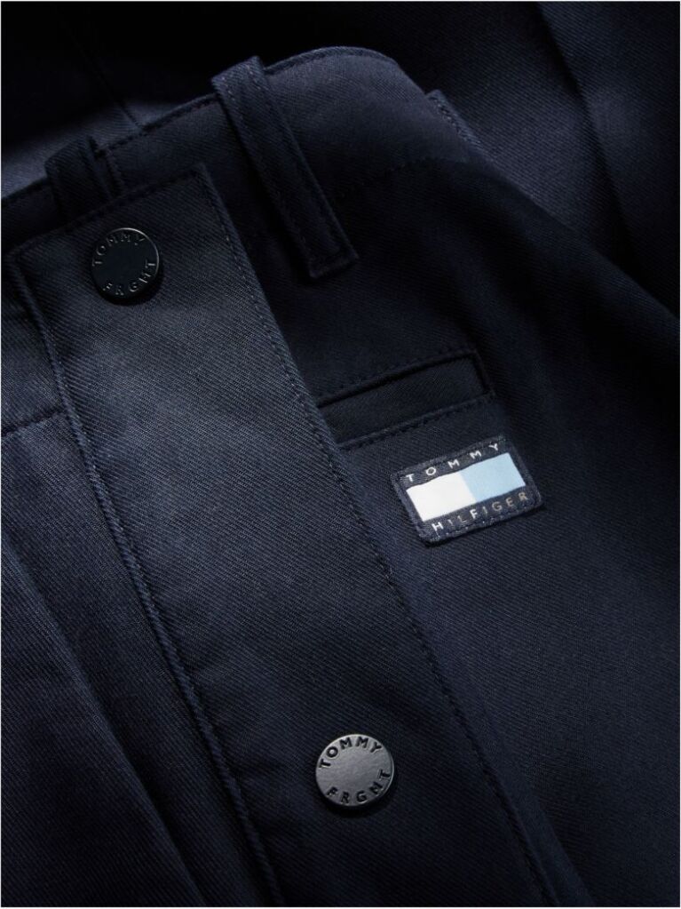 Μπλε Tommy Hilfiger x FRGMT Άνετο Παντελόνι Chino Με Κουμπί Snap  Άνδρες
