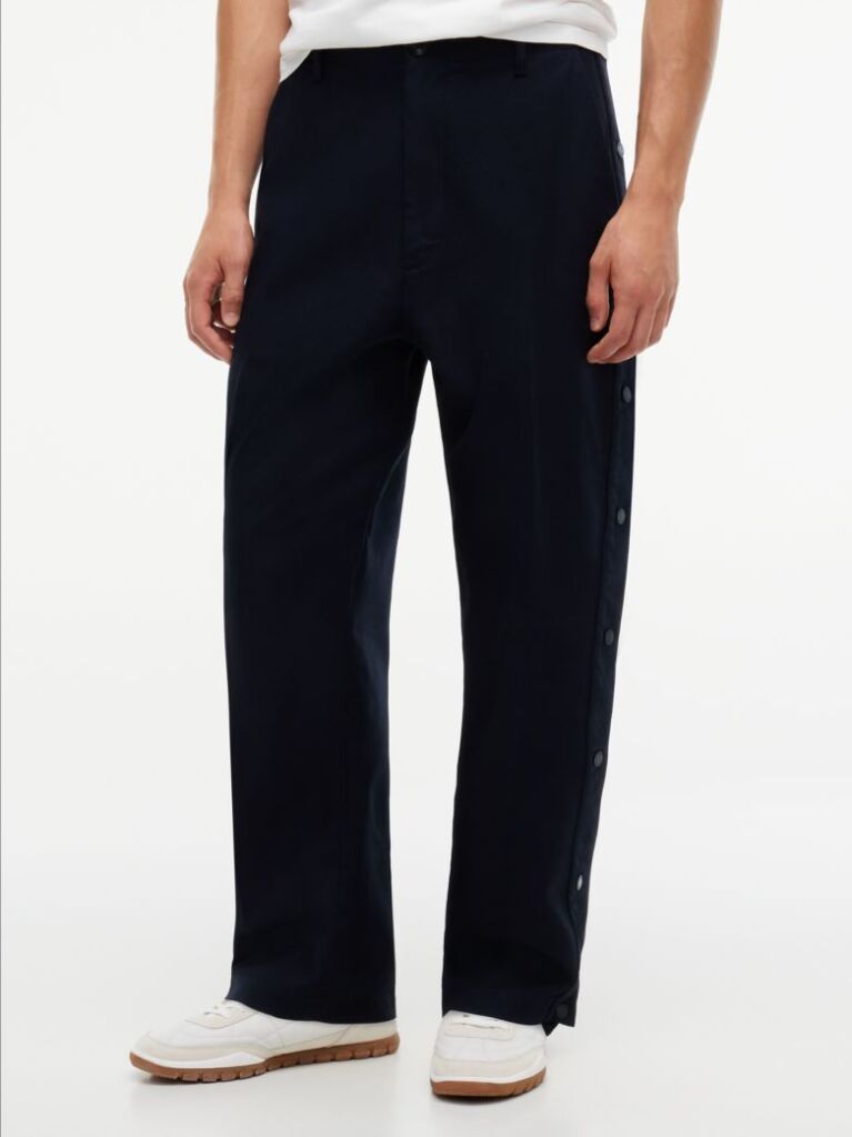 Μπλε Tommy Hilfiger x FRGMT Άνετο Παντελόνι Chino Με Κουμπί Snap  Άνδρες