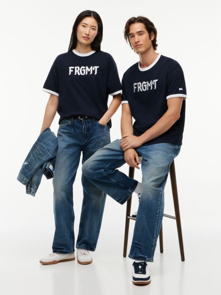 Μπλε Tommy Hilfiger x FRGMT Άνετο T-Shirt  Άνδρες