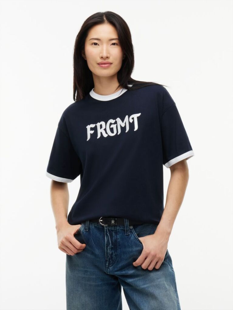Μπλε Tommy Hilfiger x FRGMT Άνετο T-Shirt  Άνδρες
