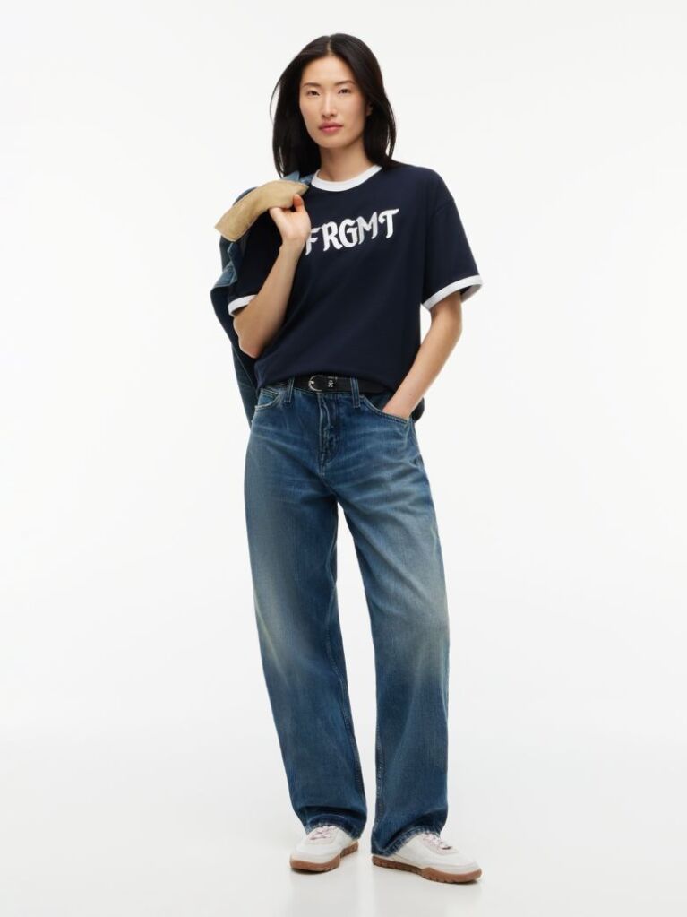 Μπλε Tommy Hilfiger x FRGMT Άνετο T-Shirt  Άνδρες