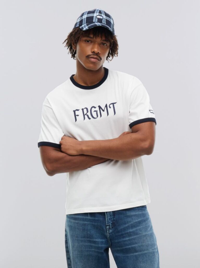 Μπεζ Tommy Hilfiger x FRGMT Άνετο T-Shirt  Άνδρες
