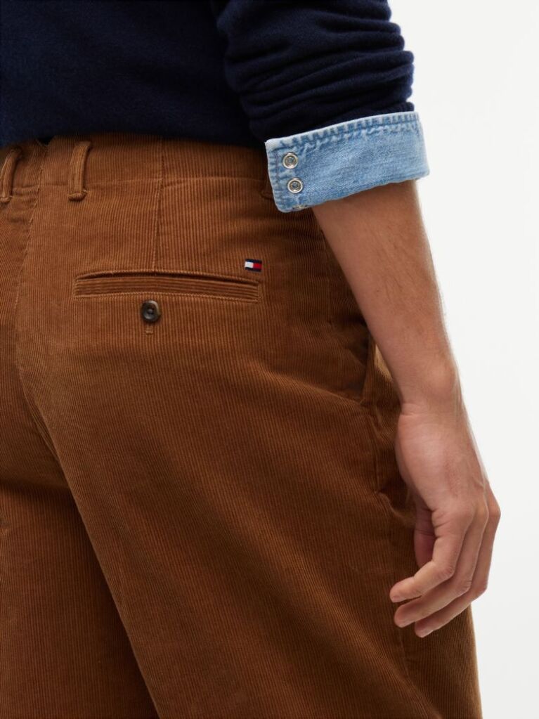 Brown River Relaxed Straight Corduroy Chinos  Men
