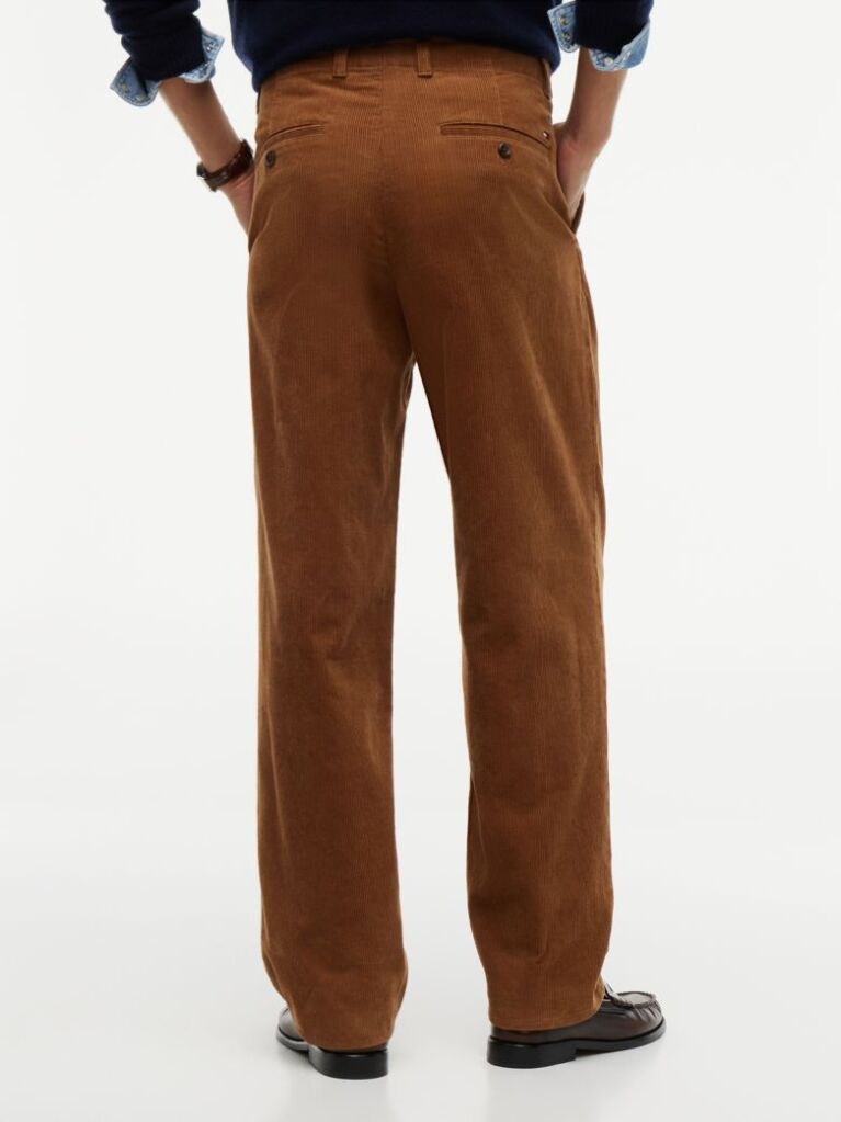 Brown River Relaxed Straight Corduroy Chinos  Men