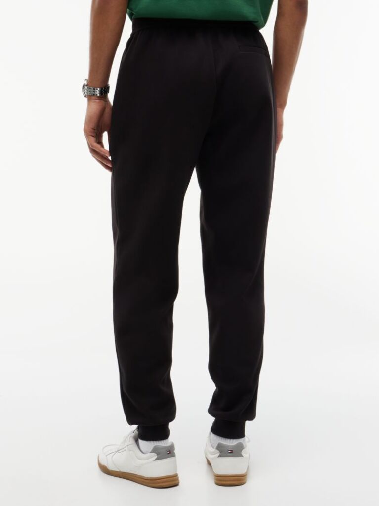 Black Intechno Knit Cuffed Joggers  Men