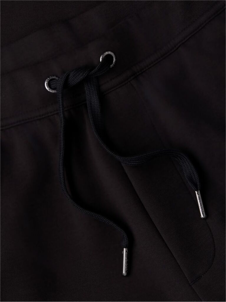 Black Intechno Knit Cuffed Joggers  Men