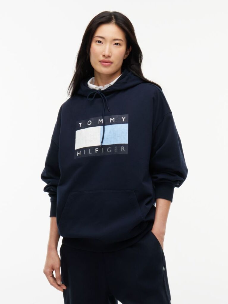 Μπλε Tommy Hilfiger x FRGMT Άνετο Hoody  Άνδρες