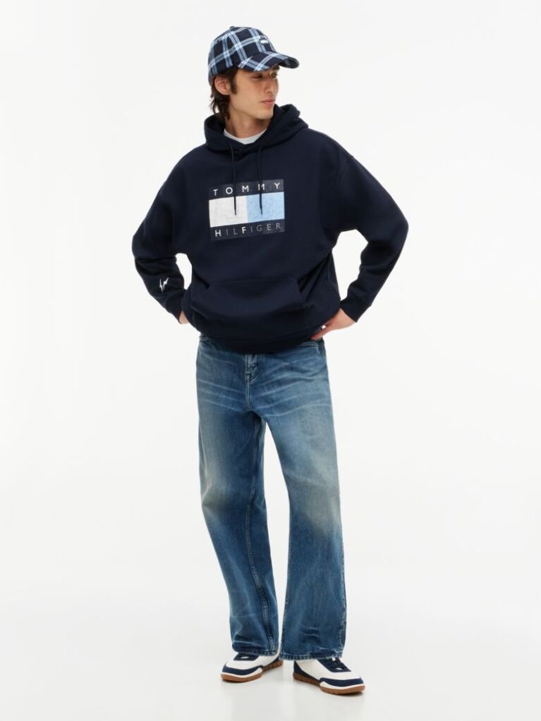 Μπλε Tommy Hilfiger x FRGMT Άνετο Hoody  Άνδρες