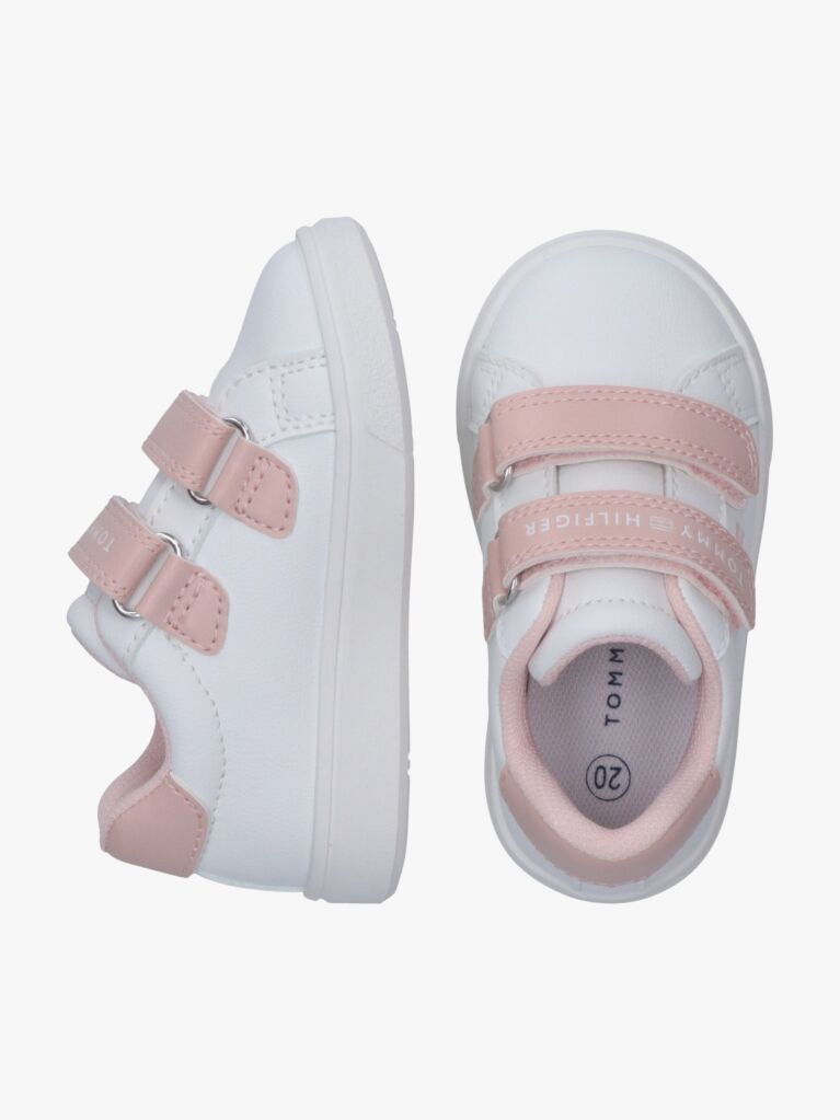 Multi Logo Hook And Loop Sneakers  Girls