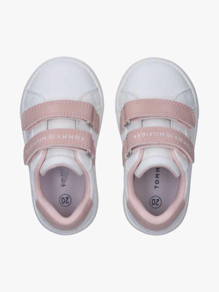 Multi Logo Hook And Loop Sneakers  Girls