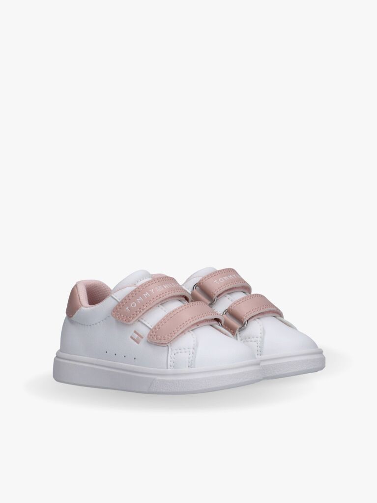 Multi Logo Hook And Loop Sneakers  Girls