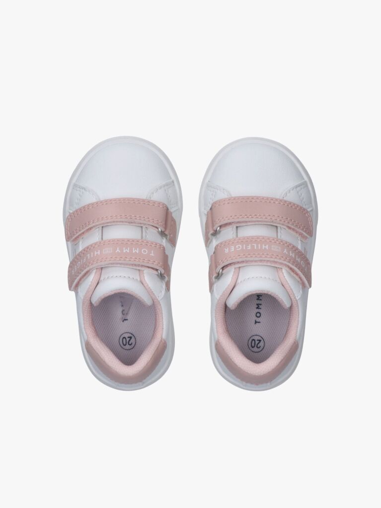 Multi Logo Hook And Loop Sneakers  Girls