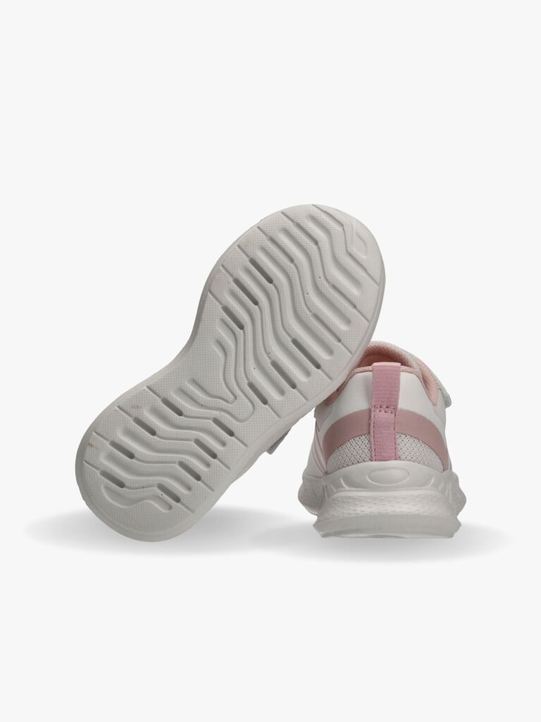 Multi Logo Mesh Lace Up And Velcro Sneakers  Girls