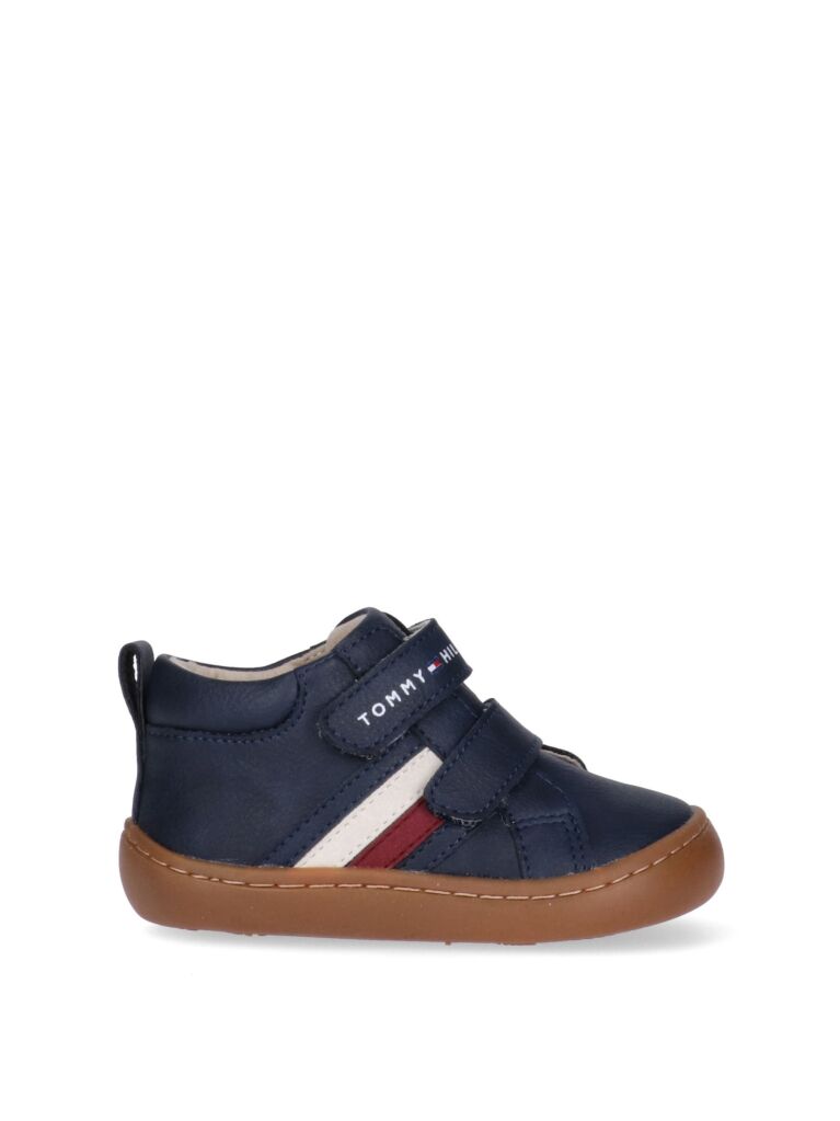 Μπλε Sneakers Με Σημαιάκι Και Μεσαίο Κόψιμο  Παιδί Unisex
