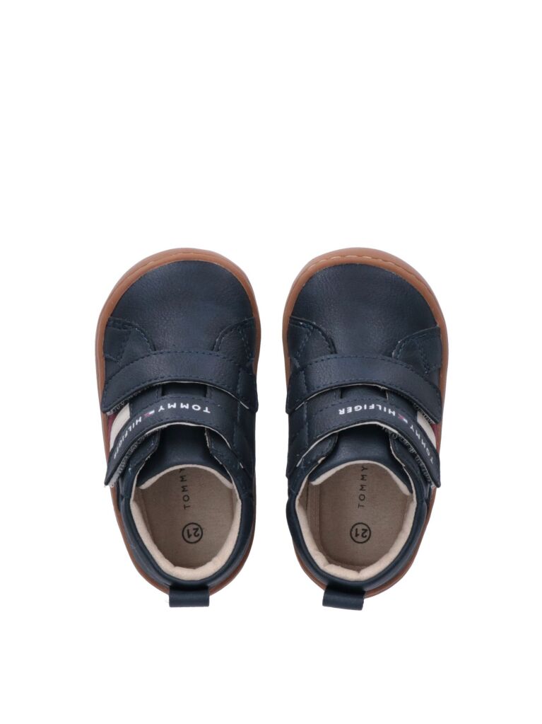 Μπλε Sneakers Με Σημαιάκι Και Μεσαίο Κόψιμο  Παιδί Unisex