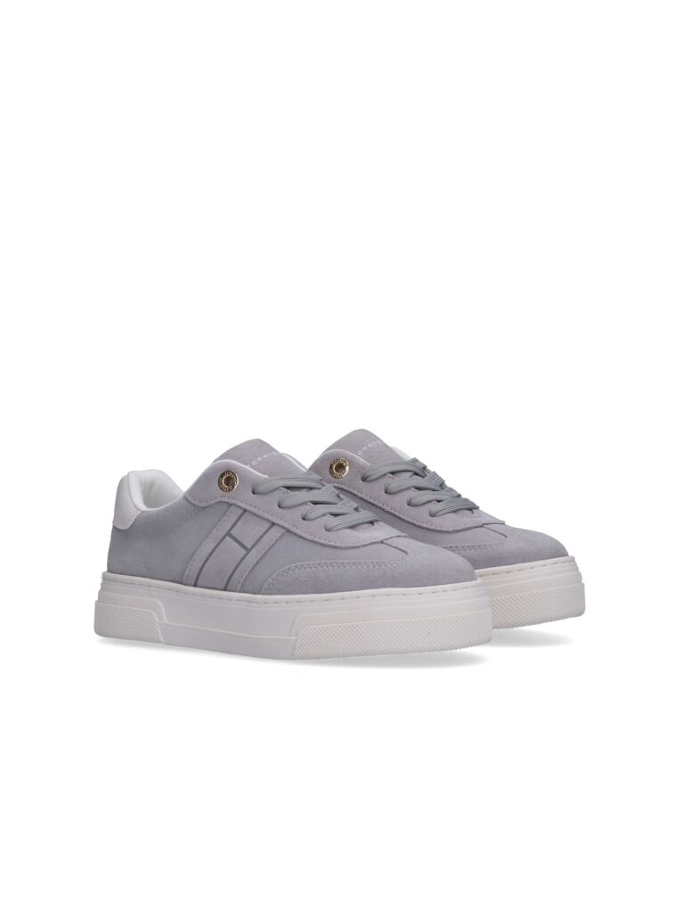 Γκρι Sneakers Με Tonal Σημαιάκι Και Σουέτ Φινίρισμα  Κορίτσια