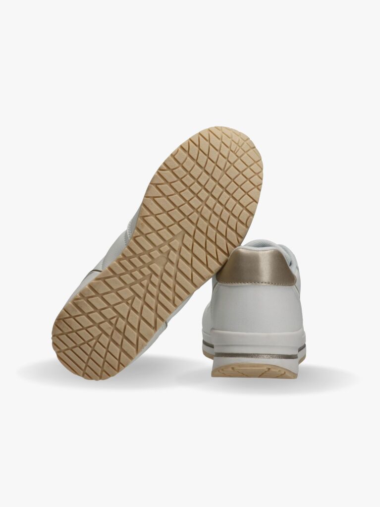 Άσπρο Δετά Sneakers Με Χαμηλό Κόψιμο  Κορίτσια