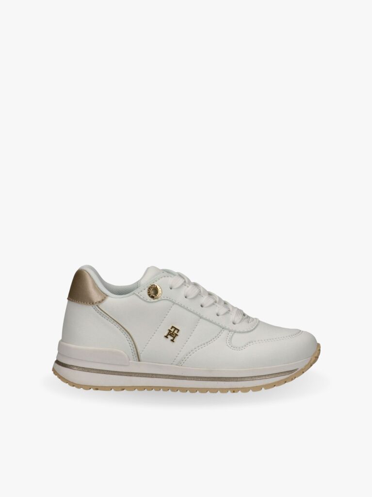 Άσπρο Δετά Sneakers Με Χαμηλό Κόψιμο  Κορίτσια