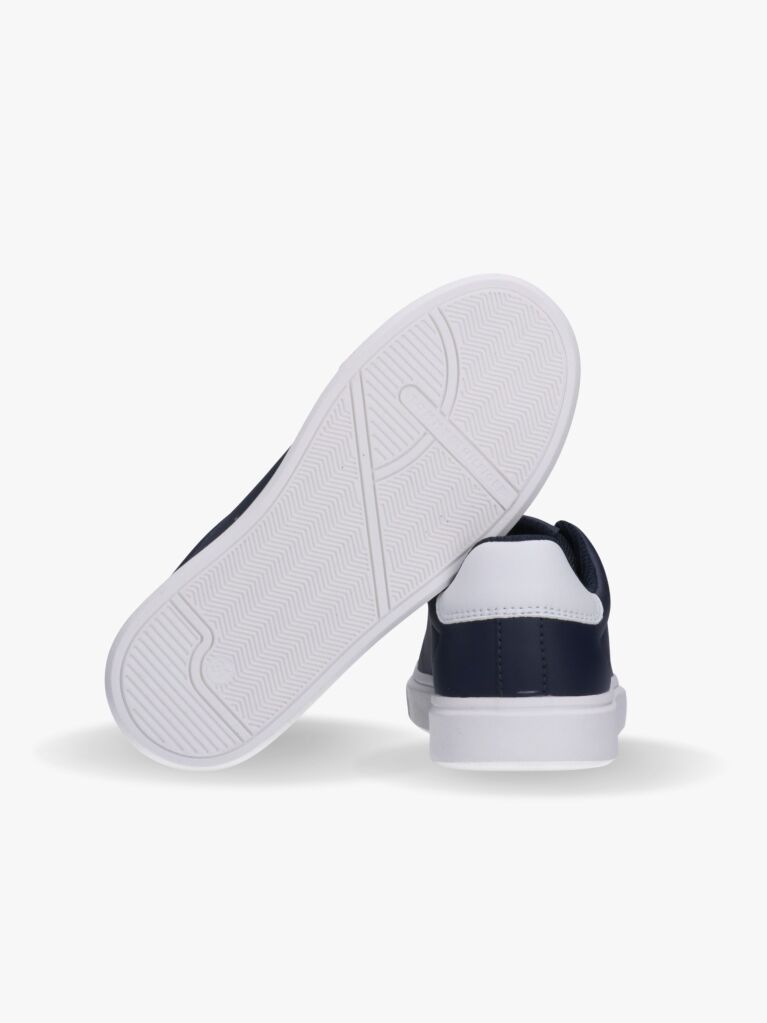 Μπλε Δετά Sneakers Με Κεντητό Σημαιάκι  Παιδί Unisex