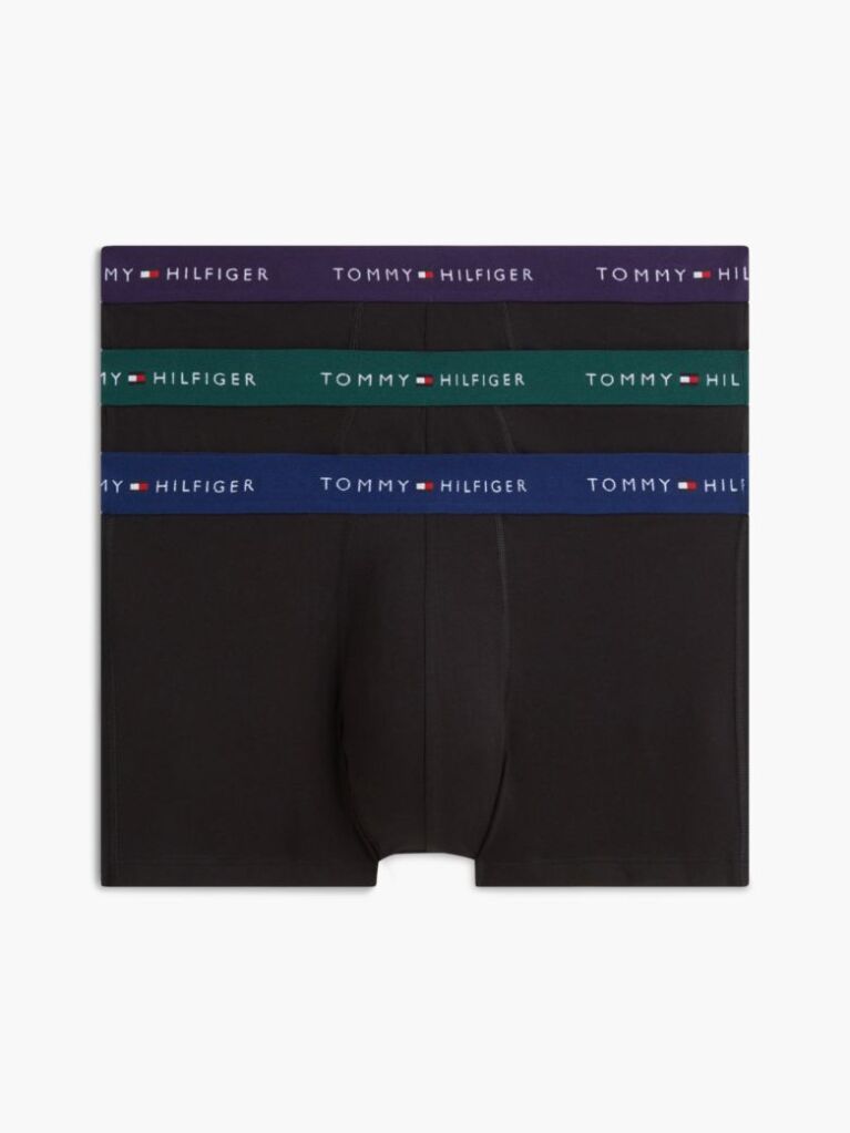 Multi 3-Pack Signature Repeat Logo Waistband Trunks  Men