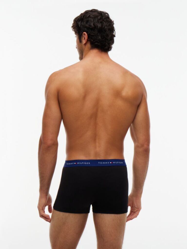 Multi 3-Pack Signature Repeat Logo Waistband Trunks  Men