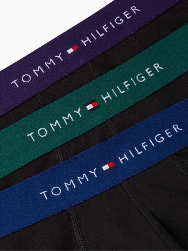 Multi 3-Pack Signature Repeat Logo Waistband Trunks  Men