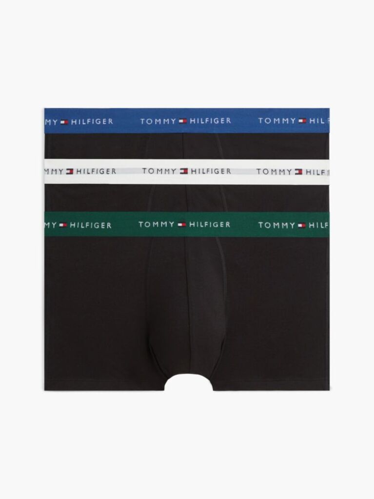 Multi 3-Pack Signature Repeat Logo Waistband Trunks  Men
