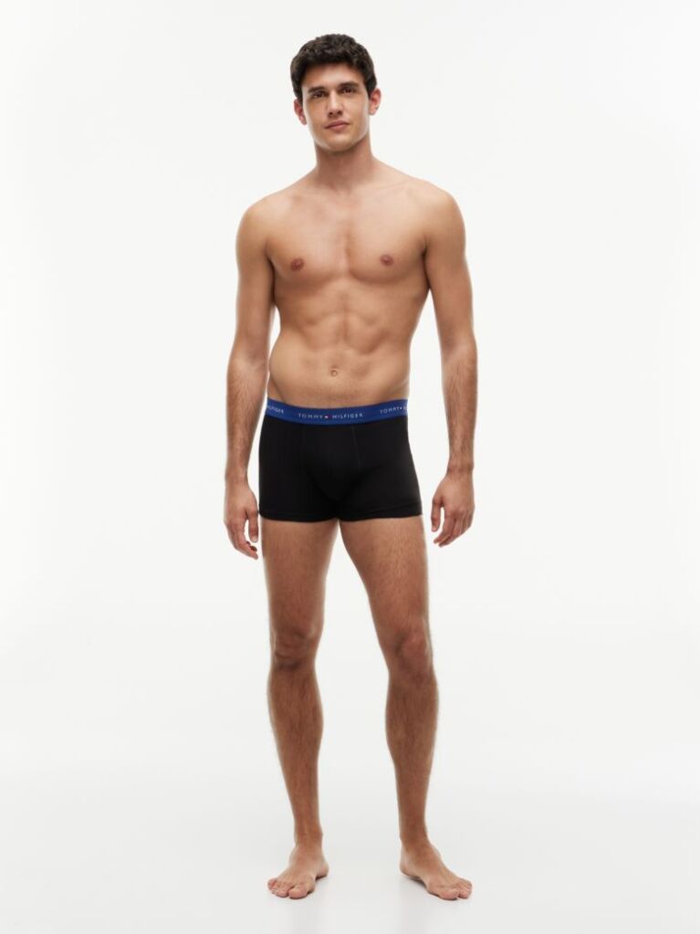 Multi 3-Pack Signature Repeat Logo Waistband Trunks  Men