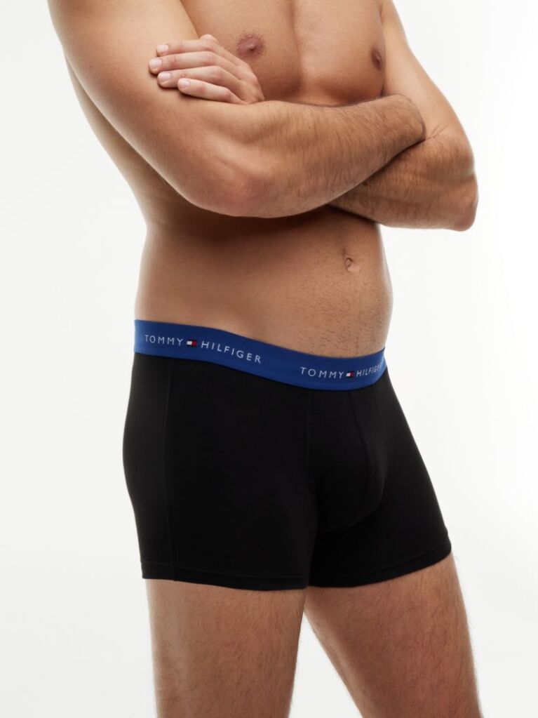 Multi 3-Pack Signature Repeat Logo Waistband Trunks  Men