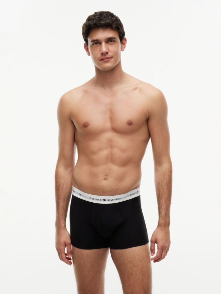 Multi 3-Pack Signature Repeat Logo Waistband Trunks  Men