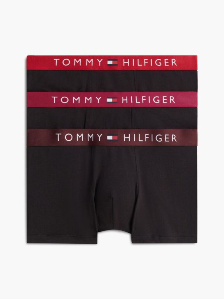 Multi 3-Pack TH Original Logo Waistband Trunks  Men