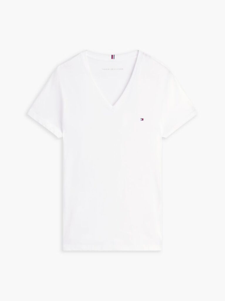 White Heritage V-Neck T-Shirt  Women